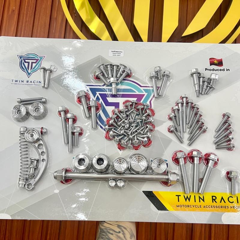  Full Ốc inox304 AB125,150,160 Mẫu Thái,Mẫu Bông   Kèm Long Đền Đỏ Hoặc Xanh   Phụ Kiện Phụ Tùng 