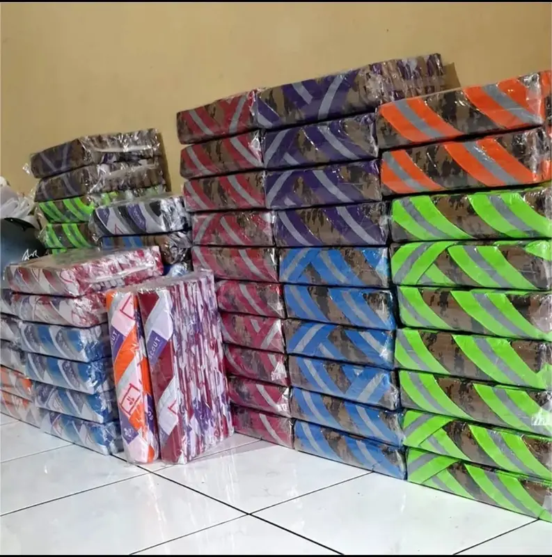 Scraf pramuka Loreng Digital Ripstop Menyala premium Kain 2