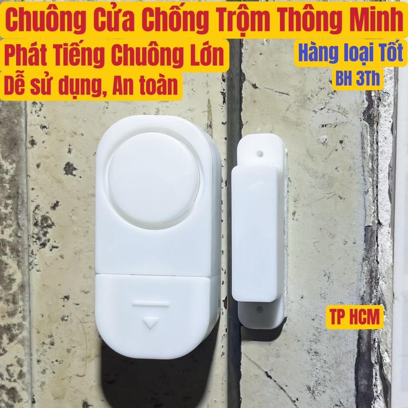 Chuông báo cửa cảm biến không dây loại tốt chống trộm tiếng chuông lớn, gắn cửa thông minh bí mật - BH 3 Tháng