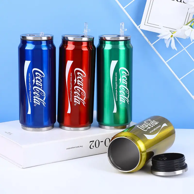 Cawan Cola keluli tahan karat lelaki, Mudah, straw, M1