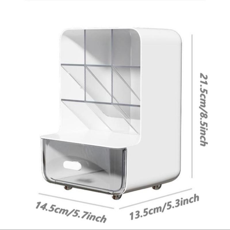 Desk Pen Holder, 1 Count Large Capacity Stationery Storage Box, Desk Organizer for Student Desks, Writing Desks, and Office Desks, Desktop Organization, Office Supplies 1