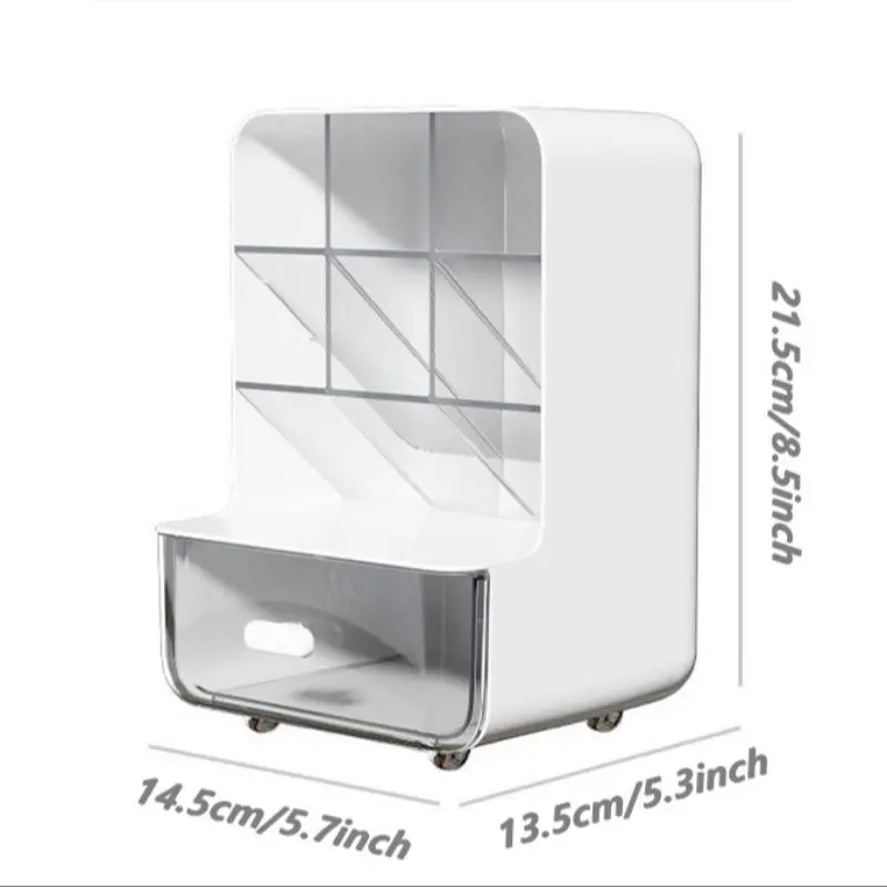 Desk Pen Holder, 1 Count Large Capacity Stationery Storage Box, Desk Organizer for Student Desks, Writing Desks, and Office Desks, Desktop Organization, Office Supplies 1