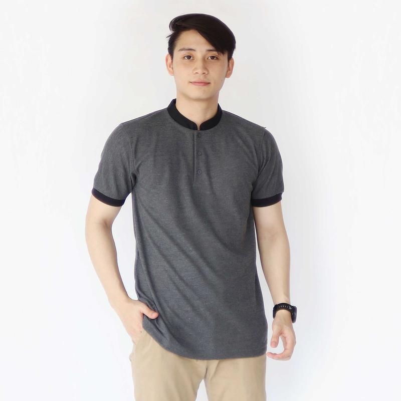 Sc - Kaos Polo Pria Dewasa Seragam Kaos Polos Kerah Shanghai Lengan Pendek - Panjang Atasan Dewasa 1