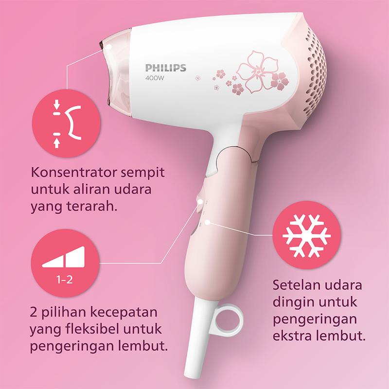 Philips Beauty Set - Hair Dryer + Straightener (Pengering & Catokan) Sisir Catokan 4