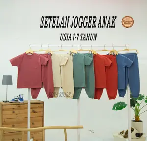 Setelan Jogger Anak 1-7 Tahun Piyama Anak Setelan Kiano Pocket Anak Celana Jogger Dan Baju Anak setelan Combed Cotton Perempuan Distro Laki-Laki