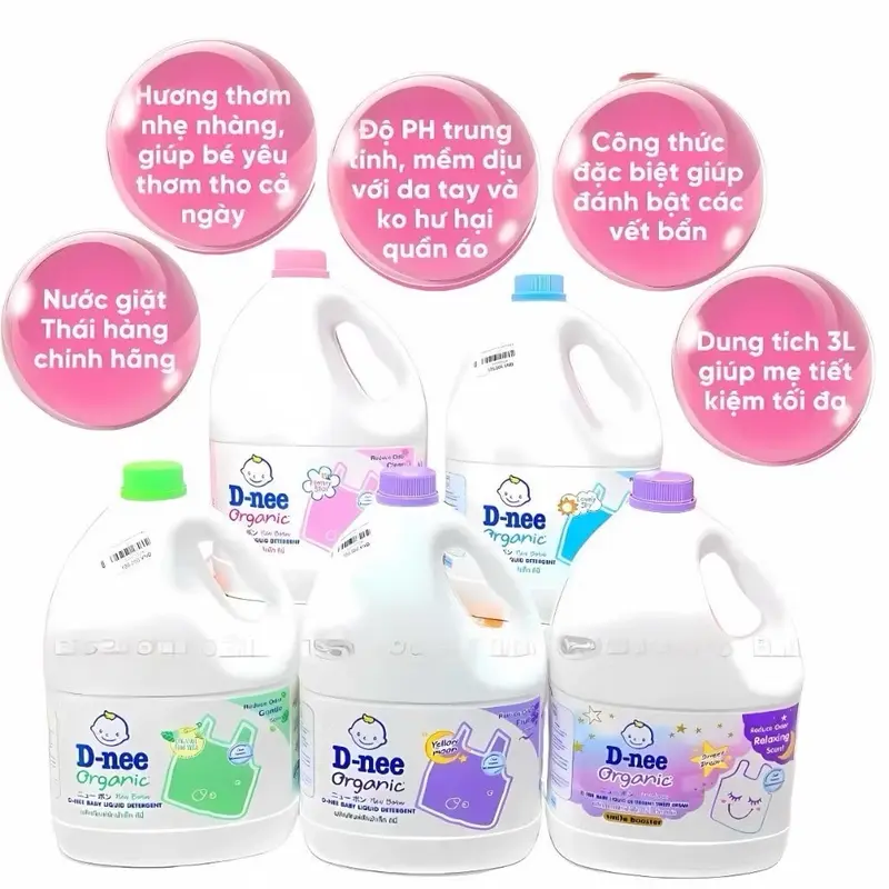 SỈ Can 3 lít nước giặt D-nee thái lan hàng chính hãng dạng can 3000ml 5