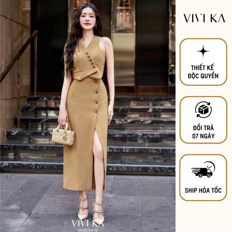 VIVIKA - Set áo ghile + chân váy - VKSE00419 Nữ Women