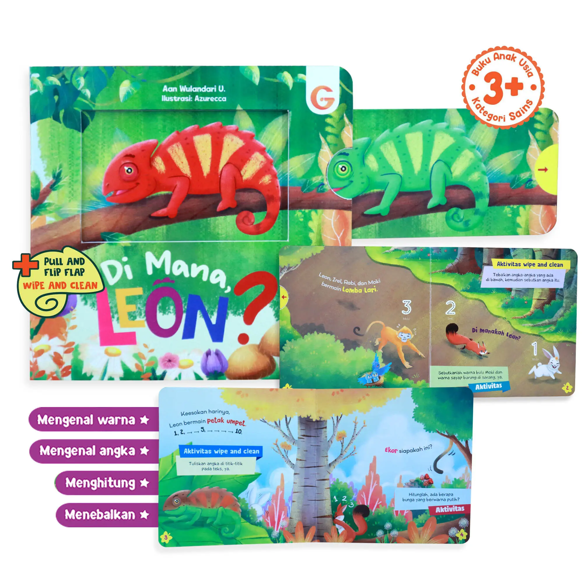 Boardbook Interaktif Dimana Leon