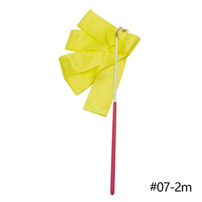 Product Introduction of 2M/4M Colorful Gym Ribbons Dance Ribbon Rhythmic Art Gymnastic Ballet Streamer Twirling Rod Stick For GYM Training Professional 38
