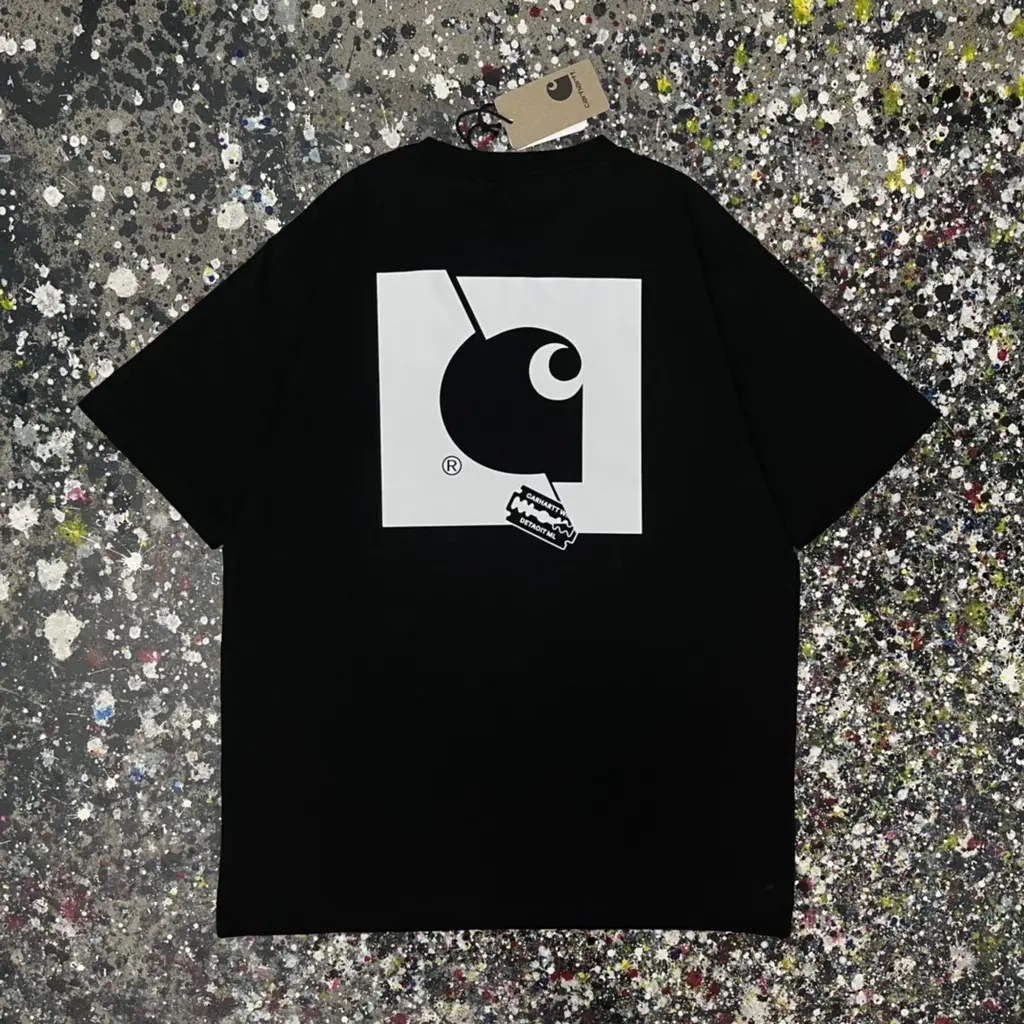 Short sleeve T-shirt, Carhartt WIP American brand, logo printed on the back, for couples, luxury, cotton linen T shirt Fabric Womenswear Check Maternity Comfort Clothing Piece Suits Women Lingerie