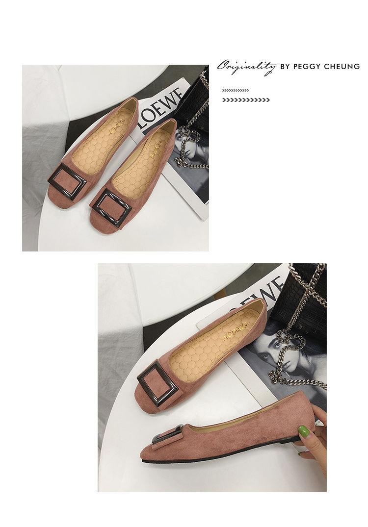 Product Introduction of 34/44 Size 35-Size 44 Women's Oversized Shoes Botton Width Fat 43 plus-Sized Pumps Versatile Korean Flat Low-Cut Gommino 13