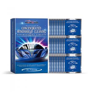 Tabletas Efervescentes para Limpieza de Parabrisas – Protección Antilluvia, Antivaho y Limpieza de Cristales del Coche (30 unidades)
