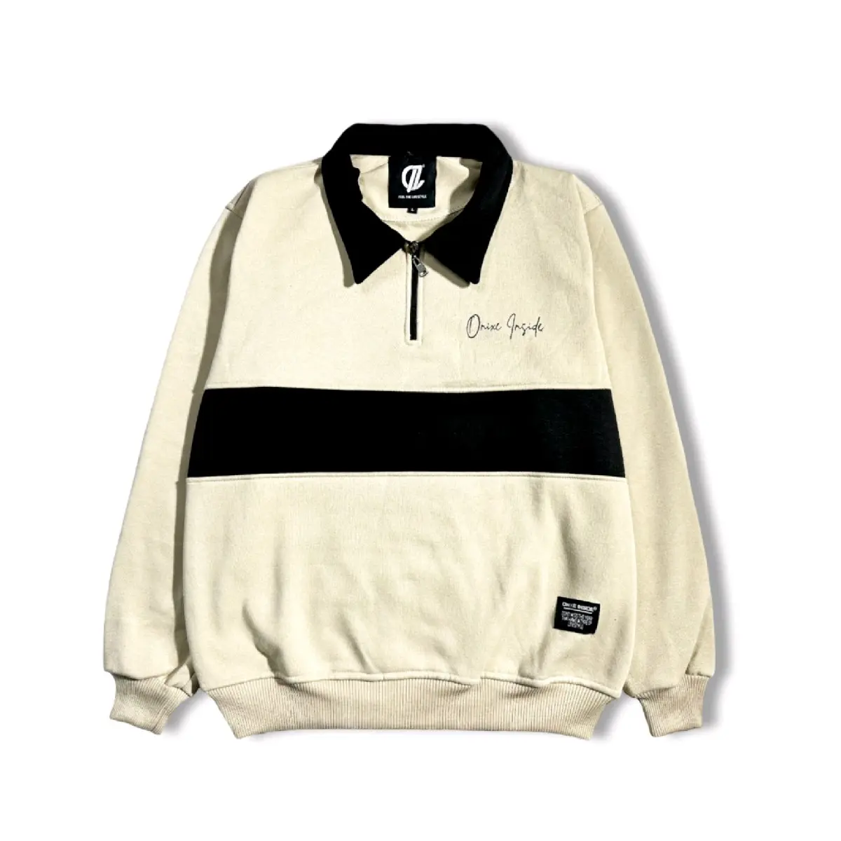 RGBY Beige List Hitam