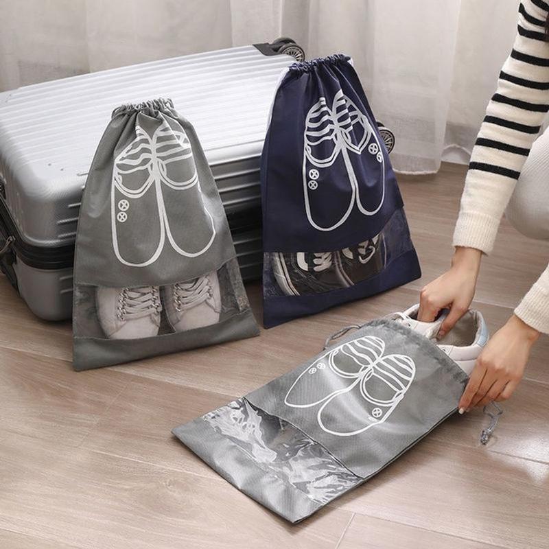 Product Introduction of COMBO 10 TÚI đựnġ GIÀY size lớn 44x32cm Dây Rút Chống Bẩn Du Lịch Size Lớn Với Họa Tiết Thiết Kế Đẹp Mắt Nhung Bag Nam 23