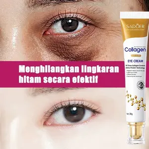 SADOER Anti Wrinkle Eye Cream 15g Anti Aging Krim Mata Untuk Kerutan Di Bawah Mata-Cream Mata Panda Anti-Aging Wrinkle Dark Circle Moisturizing-Krim Mata Panda dan Kantung Mata Lingkaran Hitam Bengkak Garis Halus Menghilangkan kantong Mata Cream