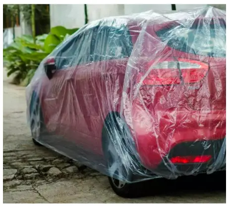 Cover Mobil Transparan Mobil Kecil Sedang Besar AVANZA XENIA LIVINA XPANDER BRIO AGYA AYLA RUSH TERIOS ERTIGA MOBILIO BRV YARIS PANTHER Plastik Waterproof Outdoor Indoor Mobil Toyota Daihatsu Selimut Pelindung Anti Air Car 2