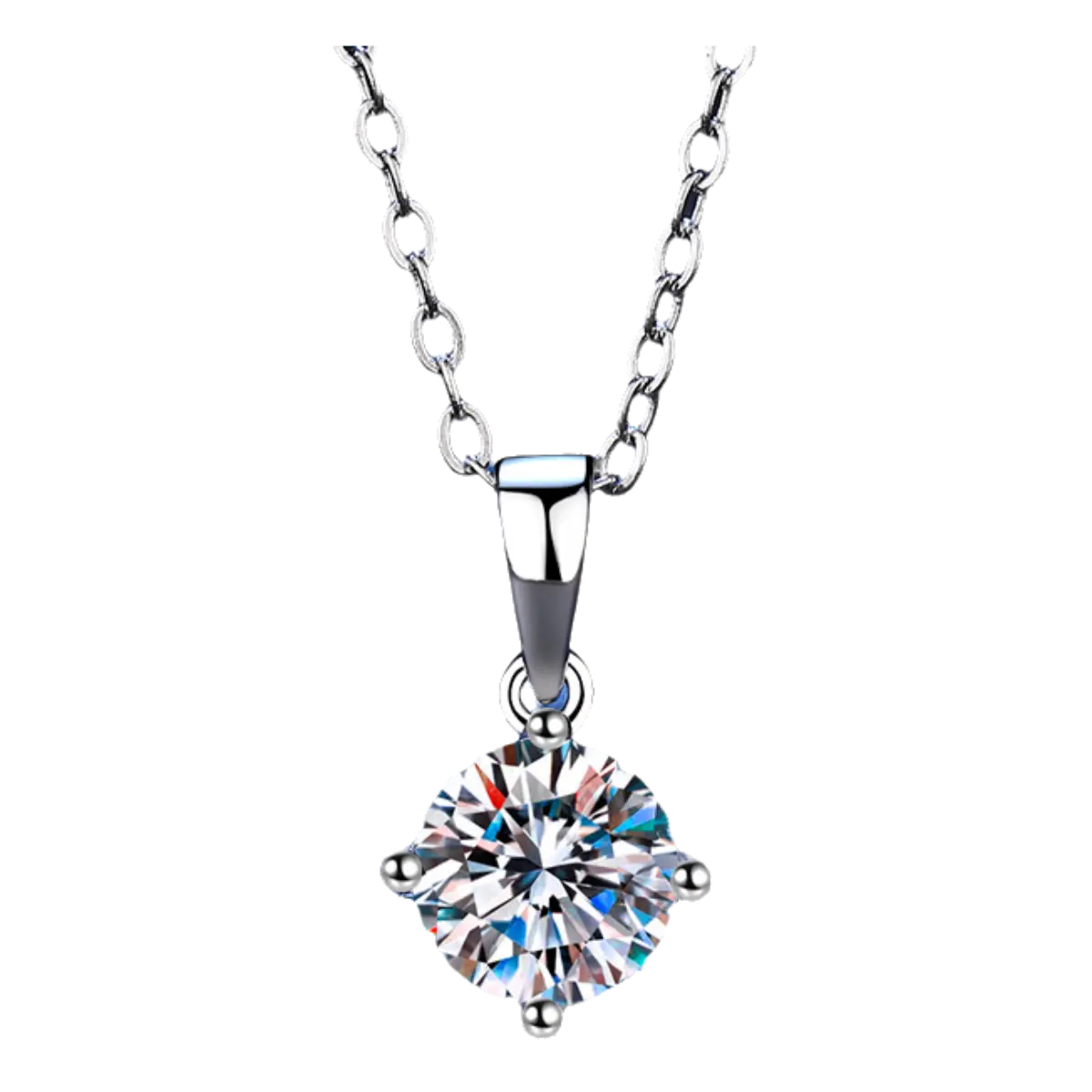 XL76 S925 Sterling Silver Necklace Moissanite Classic Simple Oven-Claw During 1 Karat D Color Diamond Necklace ဘယက်  ဆွဲကြိုး925 promise  ring trending  jewellery tsavorite moissanite fine  jewelry promise  ring diamond  ring atta  jewelry silver  925