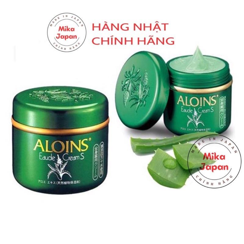 Kem Xanh Lô hội Aloins Eaude Cream Dưỡng Da Toàn Thân Hàng Nhật Bản hộp 180g