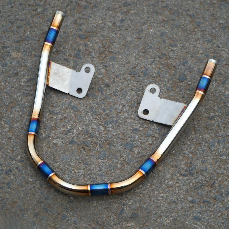 [Inox Khò màu] Tay xách cảng sau Inox 304 Khò Màu Titan Wave 50cc/100/110/rs/Rsx - INOX 304 Phụ Tùng Phụ Kiện cảng  titan cảng wave  kieng cảng  sau  đi  phượt