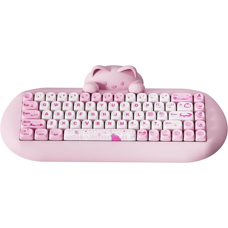 C68 Mechanical Keyboard,65% Layout,Hot Swap,Triple Mode BT5.0/2.4G ...