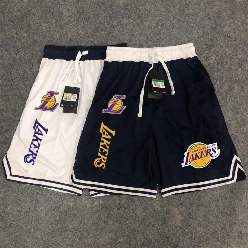 Quần Đùi Bóng Rổ, Kobe Lakers Mùa Hè, Phong Cách Mỹ Irving, Lưới, Thoáng Khí, Thể Thao Thường Ngày Unisex, Quần Đùi Dáng Rộng