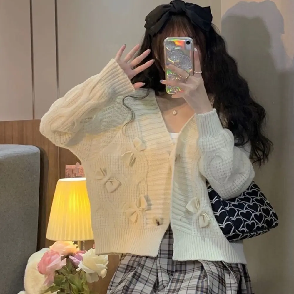 RICH-THEY Áo Len Dệt Kim Ngắn Cổ Điển Thời Trang Xuân Thu Dành Cho Nữ | BigBuy360 - bigbuy360.vn RICH-THEY Áo Len Dệt Kim Ngắn Cổ Điển Thời Trang Xuân Thu Dành Cho Nữ | BigBuy360 - bigbuy360.vn