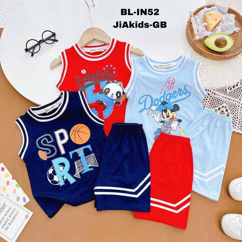 Bộ Ba Lỗ Thể Thao Minkymom Vải Thun Lạnh Cho Bé Trai 8-27kg BL-IN52 3