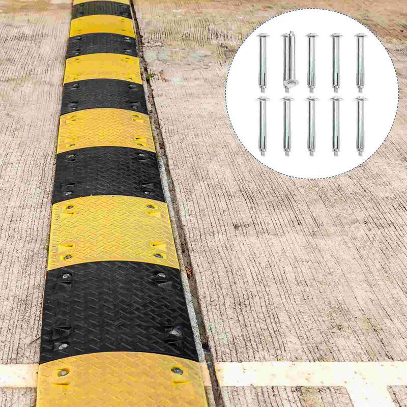 10 Pcs Ground Lock Screw Concrete Expansion Bolts Bumps Expansion Bolt For Asphalt Bumps Fastener Expand Expansion Screws Iron 1