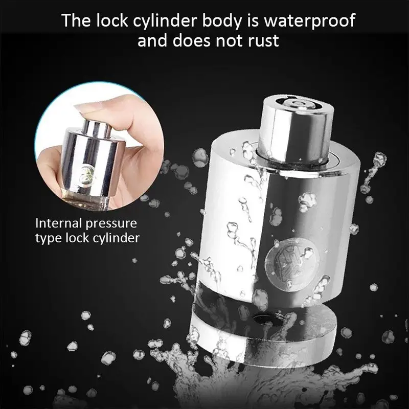 Khóa phanh đĩa xe máy mini nhỏ gọn bằng thép không gỉ chống trộm