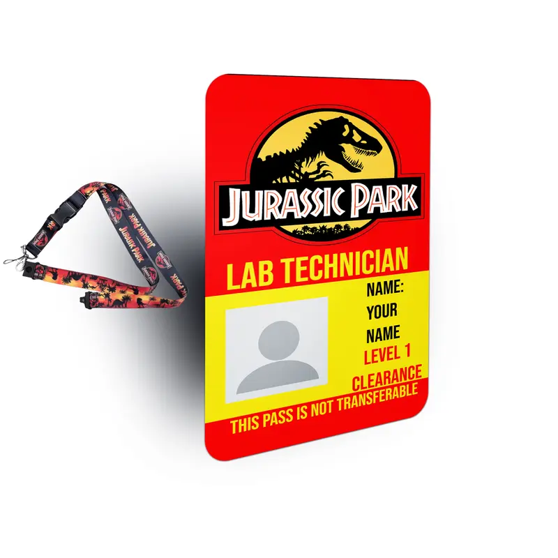 Jurassic Park VIP Personalized Visitor ID Badge Set 5