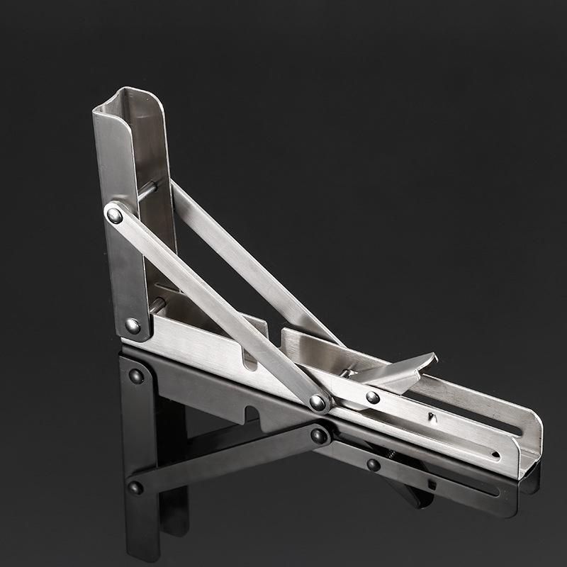 Product Introduction of [Inox - 1 Cặp - Chữ K] Bản lề gập thông minh , Giá Ke đỡ bàn gấp gọn treo tường, Pát ke chữ chịu lực 80kg 17