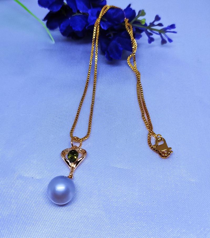 Product Introduction of kalung rhodium Mutiara Laut Asli 1