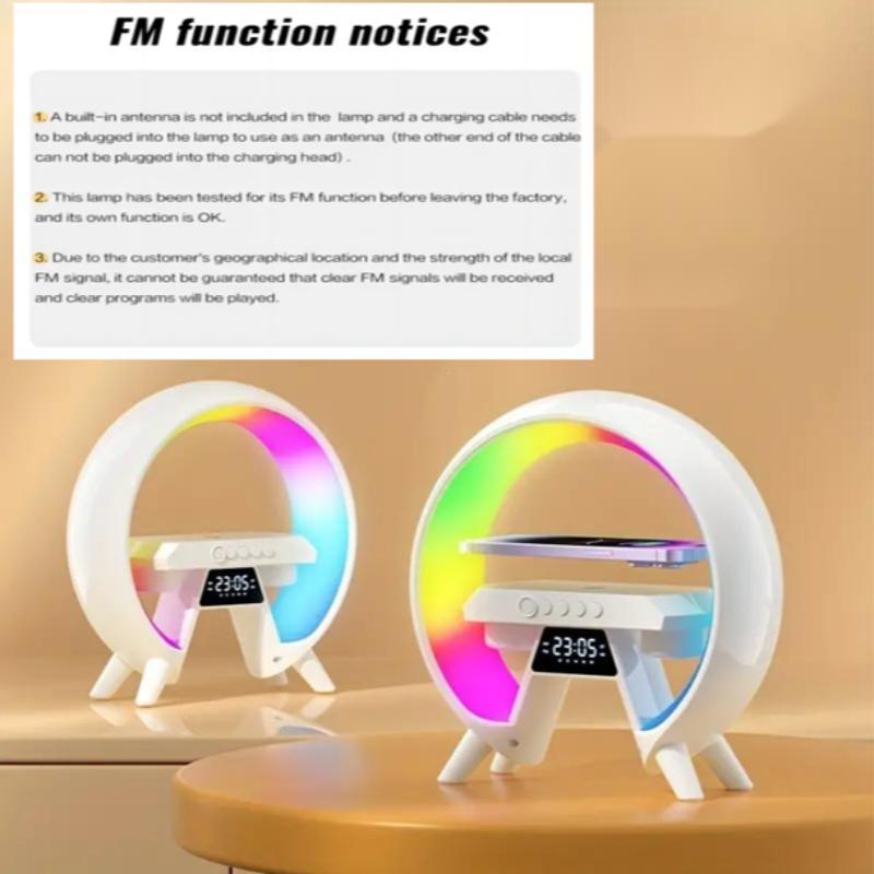 Wireless LED Light with 256 Lighting Modes, Bluetooth-compatible Surround Sound Music Light, Creative Wireless Charging Music Light for Bedroom, Living Room 8