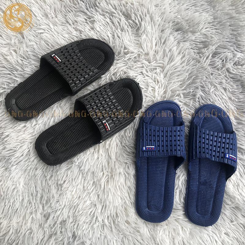Dép nhựa đúc Cao Su ba sao DéP Slipper Đế Bằng đi trong nhà nữ nam đi văn phòng sân vườn