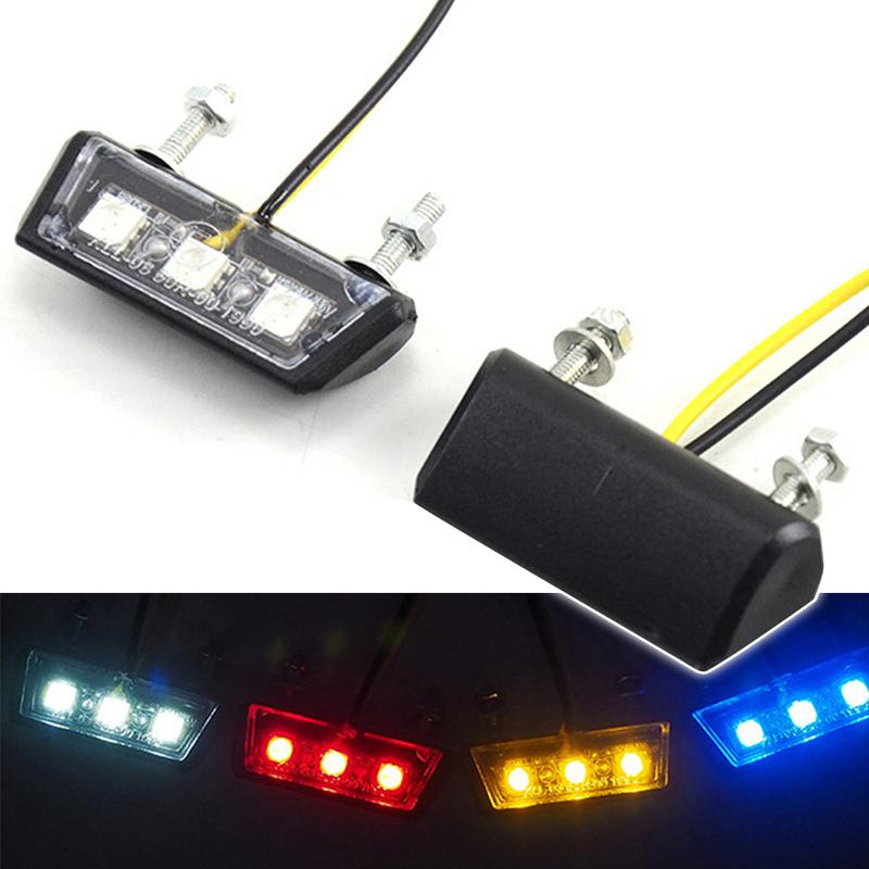 Product Introduction of DE Universal 12V Motorcycle License Plate LED light Waterproof Motorcycle License Light Rear Tail Lamp Indicators Motorbike Parts #448653 20
