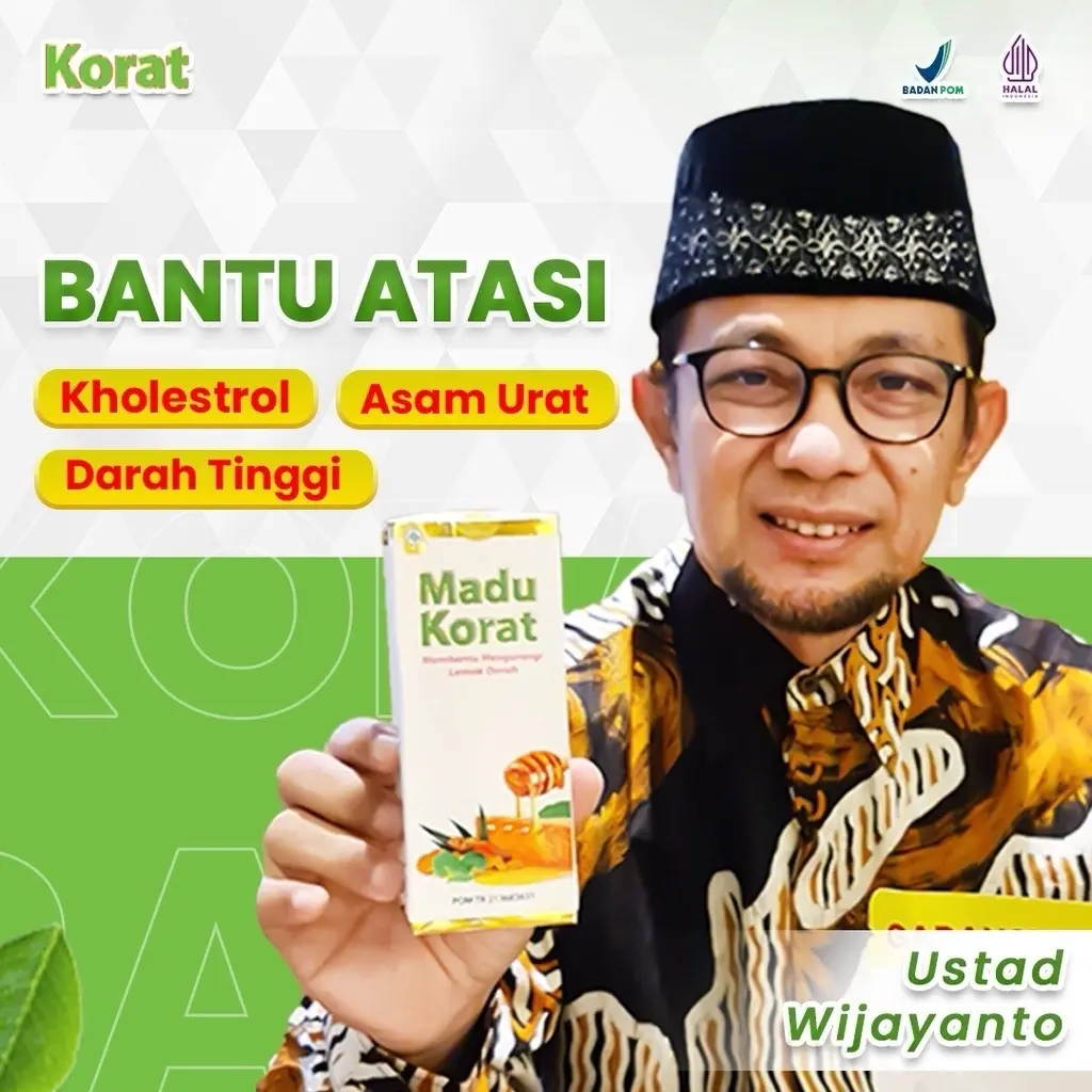 MADU KORAT MADU ASAM URAT REMATIK KOLESTEROL  ASLI ORIGINAL
