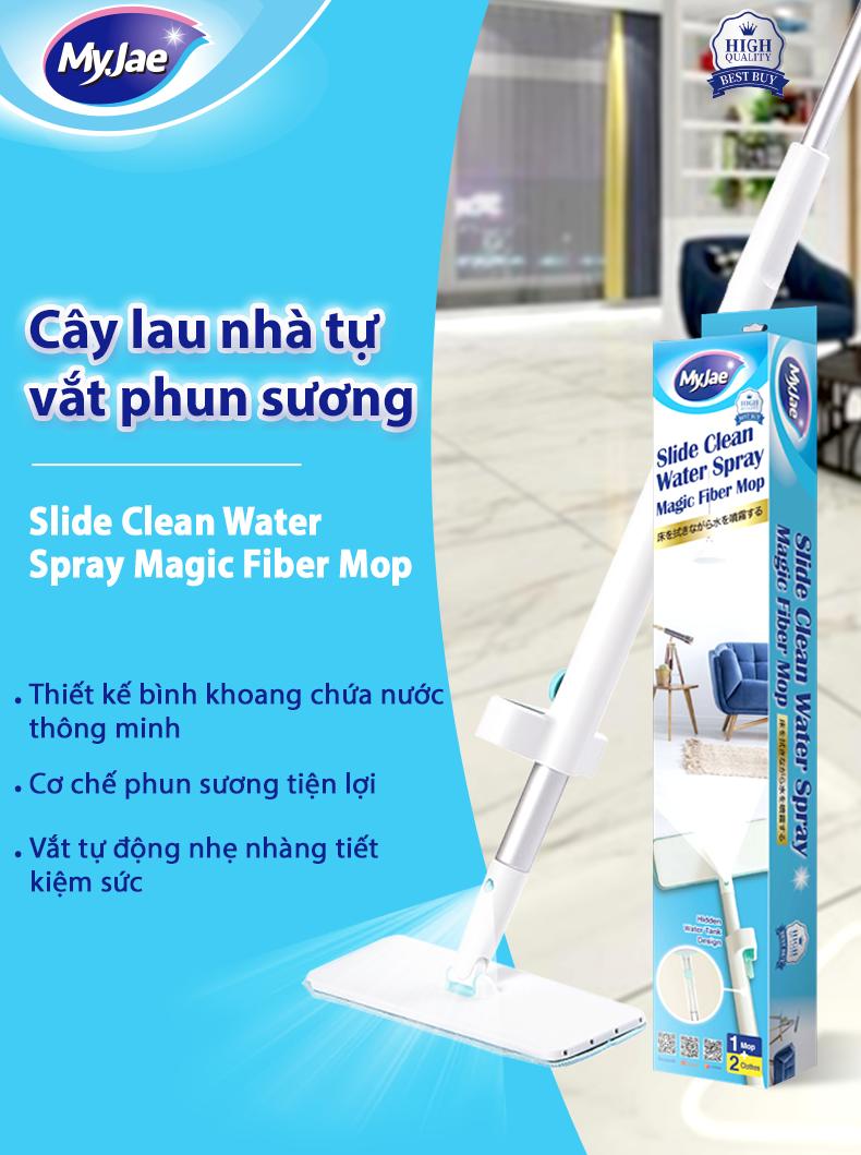 Product Introduction of Cây Lau Nhà Tự Vắt Phun Sương Myjae Đài Loan Thông Minh Lau Sạch Nhanh Khô Lau Sàn Cây Lau Nhà 2