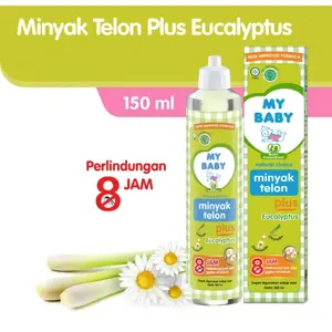 My Baby Minyak Telon Plus - Minyak Telon Bayi Anti Nyamuk 8 Jam 150ml - 90ml - 60ml