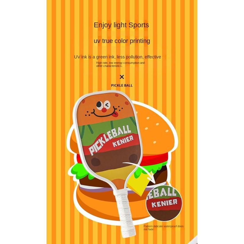 Product Introduction of Cute 2 Pickleball Racket Pickleball Paddles Set Non Slip Grip 4 Balls Pickleball Racket Fiberglass Surface Fiberglass Pickle Ball Paddles Men Women 16