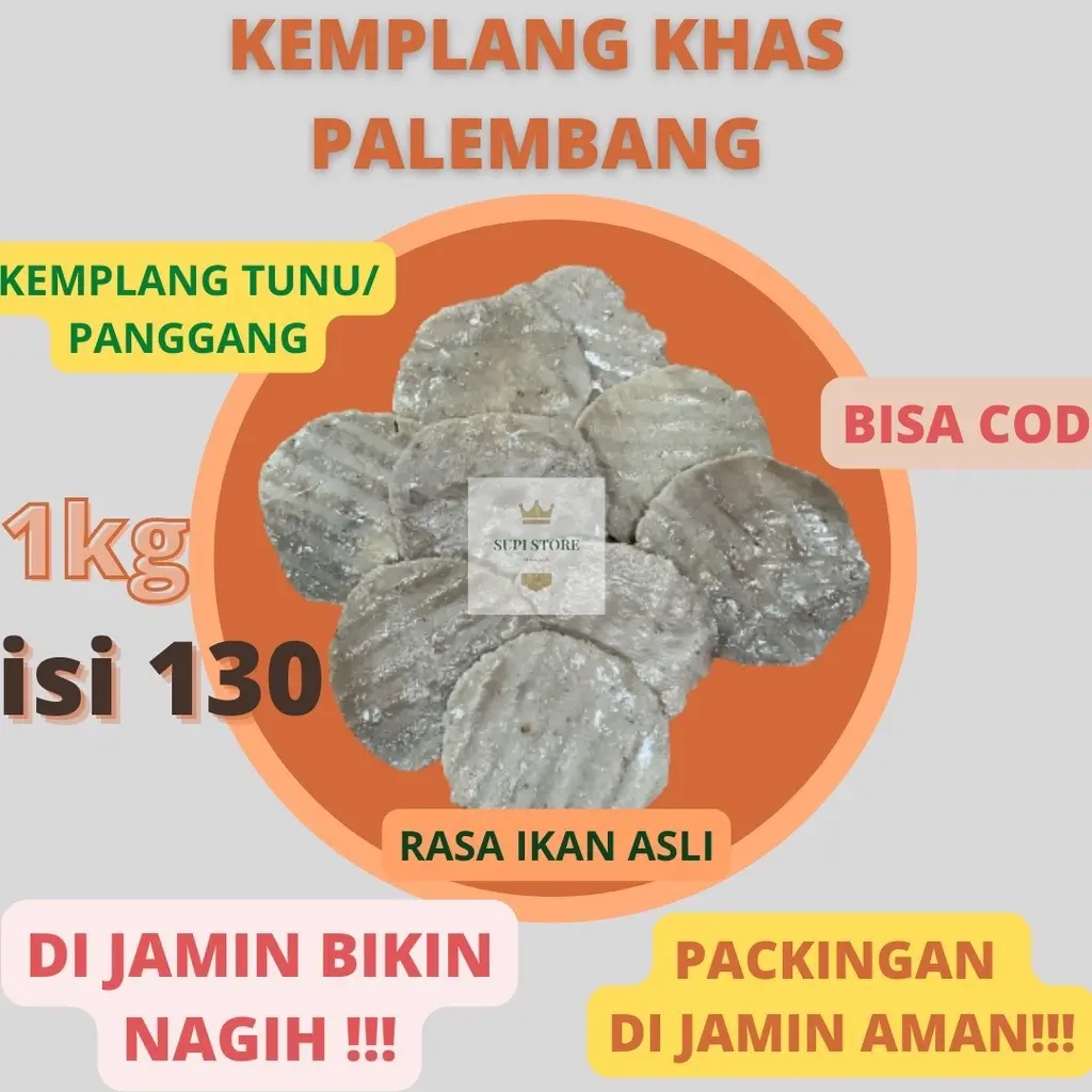 KERUPUK KEMPLANG PALEMBANG ISI 130