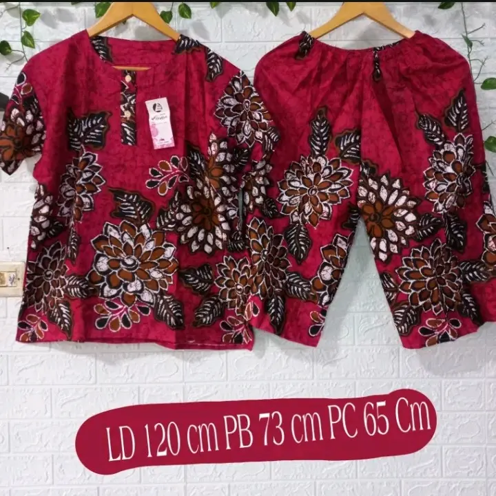 Setelan gogo jumbo celana pendek baby doll muat sampai 70 Kg LD 120 2