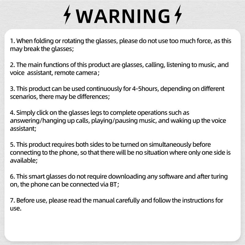 LIFEBEE GS-08 Smart Audio Glasses, 1 Count Wireless Smart Glasses with Voice Assistant & HD Calling, Outdoor Anti-blue Light/Polarized Glasses for Driving 5