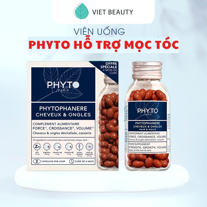 Viên uống Phyto dưỡng tóc Pháp 120 viên hỗ tợ mọc tóc