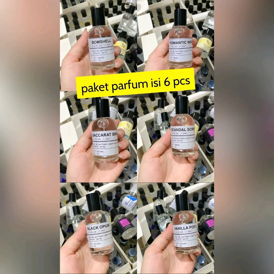 paket parfum 30ml  labo 6 pcs