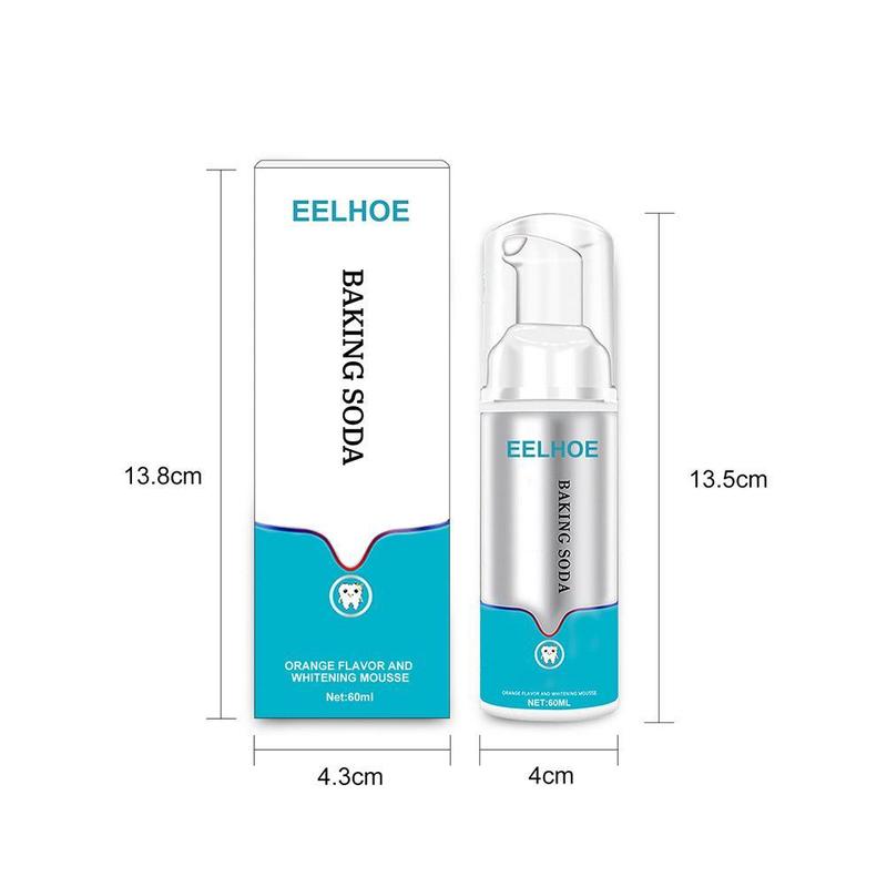 Product Introduction of EELHOE Baking Soda Organic Whitening Mousse 60ml Busa Padat Efektif Mengurai Dan Menghilangkan Noda Kuning, Noda Teh, Noda Kopi Dan Berbagai Noda Menguraikan Pigmen Yang Terkumpul Memutihkan Gigi Nafas Segar Melindungi Gigi Dan Gusi Pasta Gigi 46