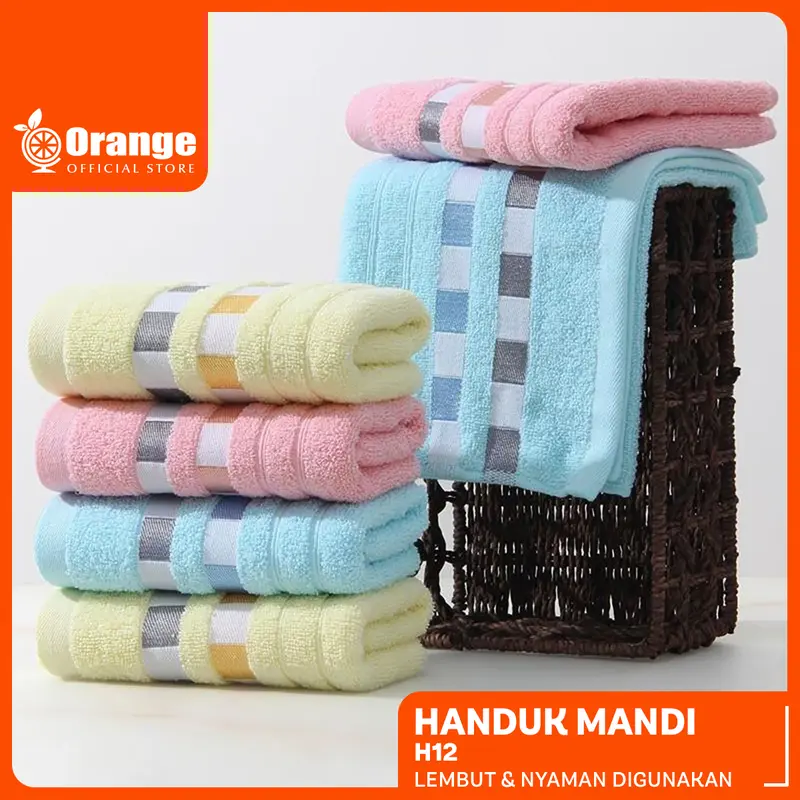 GHL 3PCS & SATUAN Handuk Premium 70x140cm Motif Tebal Daya Serap Kuat 0