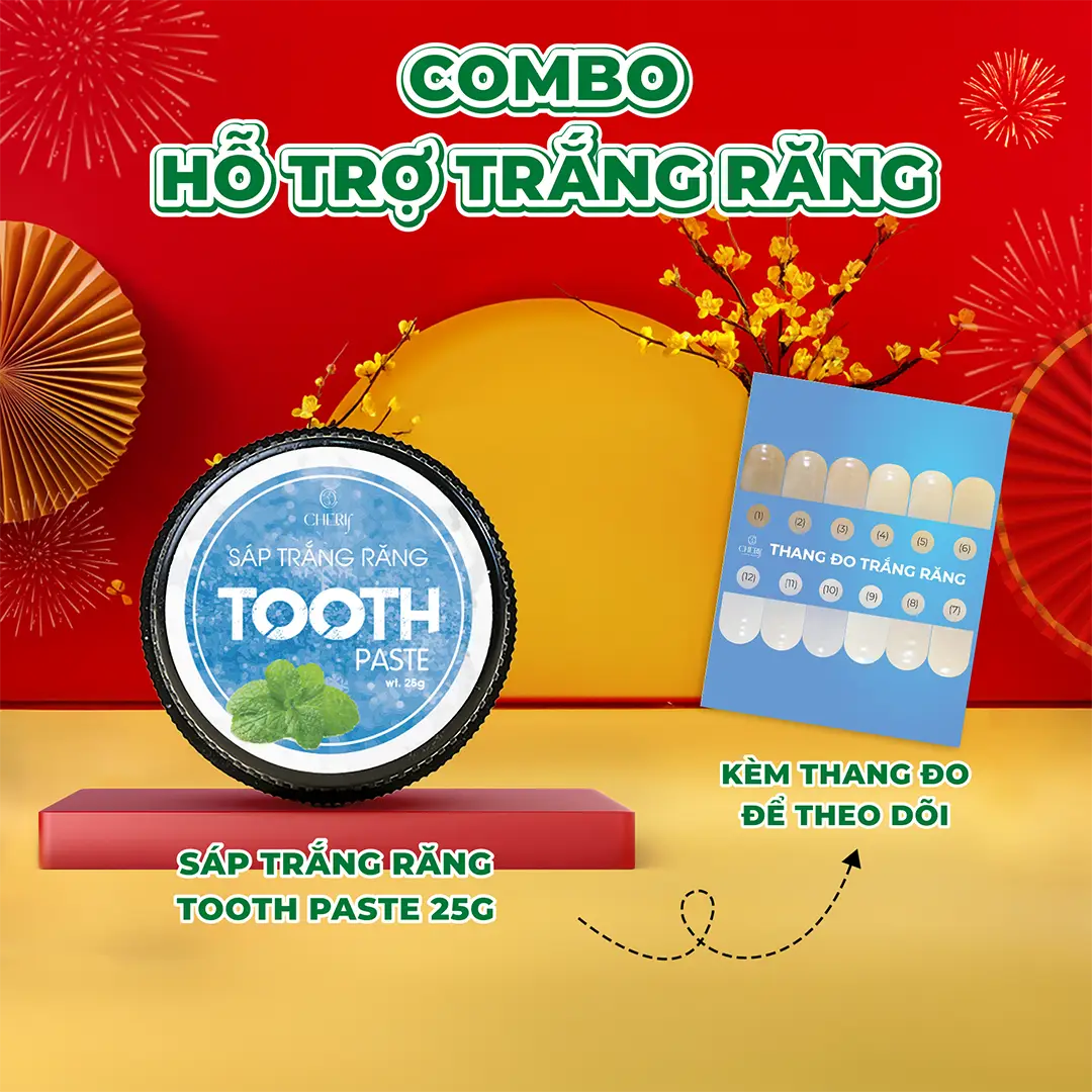 [CD36] KEM TRẮNG RĂNG DẠNG SÁP Tooth Paste 25g  Tặng Kèm Thang Đo - Hỗ trợ Trắng Răng, Thơm Miệng, Giảm Mùi Hôi Miệng sản phẩm đơn làm trắng Nữ