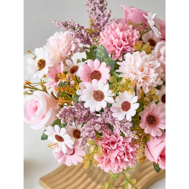 1pc/3pcs Artificial Flowers Fake Roses Flower Bouquet Silk Daisy Dandelion Flowers Bulk For Wedding Home Party Decoration Table Centerpieces, Valentine Day, Gift Gifts Birthday Graduation 6