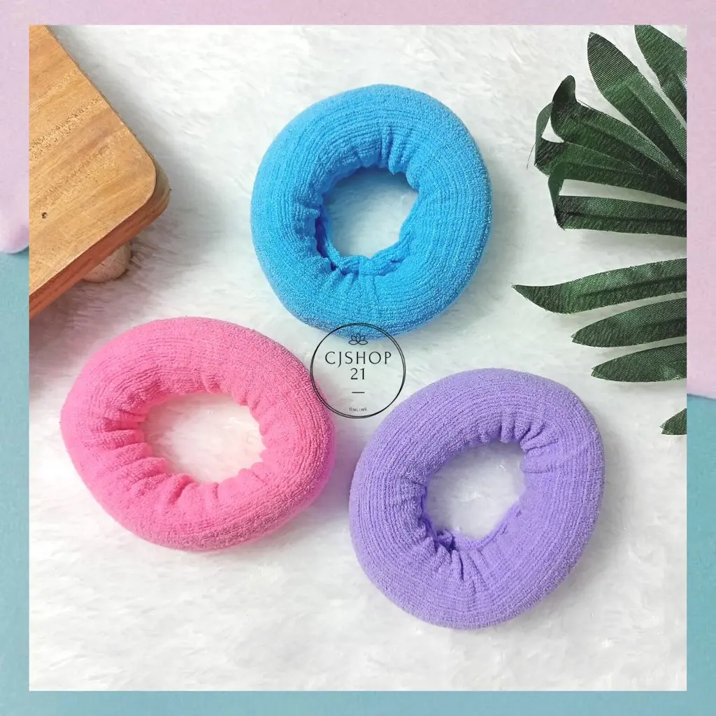 Ikat Rambut Donat Halus  / Kunciran Rambut Karet / Ikat Rambut Cepol / Ikat Rambut Besar KCR006