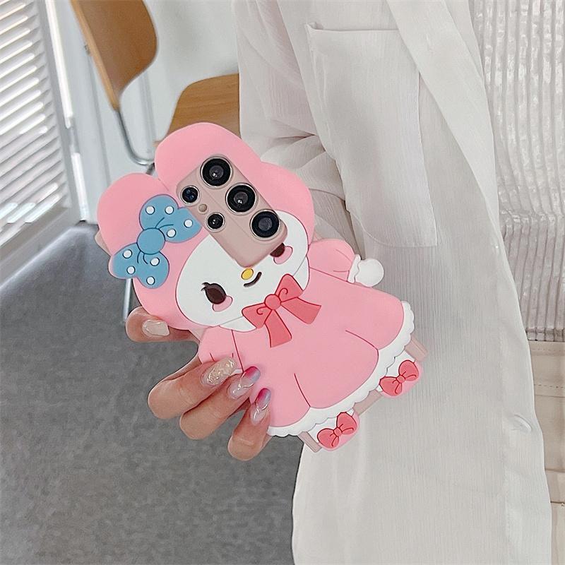 Product Introduction of Cartoon Casing For Samsung Galaxy A55 A35 A25 A15 A24 A23 4G A54 A34 A73 A53 A33 A13 A14 A22 A32 5G Phone Case Soft TPU 3D Cute Melody Wing Bear Anti-falling Silicone Protective Cover 17